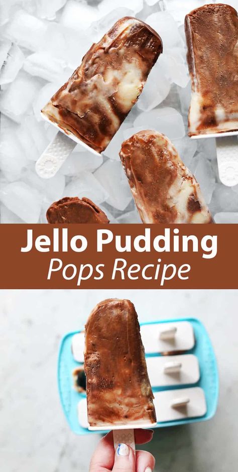 Jello Pudding Pops - Childhood Magic Instant Pudding Recipes, Jello Pudding Pops, Homemade Jello, Jello Cheesecake, Pudding Pops, Jello Gelatin, Gluten Free Milk, Pudding Pop, Homemade Pudding