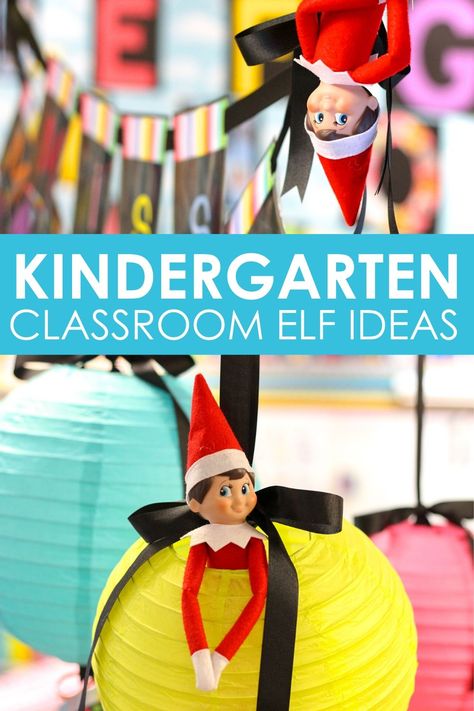 Need some ideas on how to get started with a classroom Elf on the Shelf? This blog post is a great place to start! Find out how this kindergarten teacher introduced her students to the Elf with a book and a movie on DVD. She even arranged for a "special delivery" from Santa in the North Pole. Check out the full blog post for more ideas and download a free printable "Special Delivery from Santa" label that you can use for your own classroom elf. Kindergarten Elf On The Shelf, Elf Letter To Classroom, Elf Arrival In Classroom, Elf On The Shelf Ideas For Kindergarten Classroom, Teacher Elf On The Shelf, Classroom Elf Arrival, Elf Ideas For The Classroom, Elf On The Shelf School Ideas Classroom, Elf On The Shelf Ideas Classroom Arrival