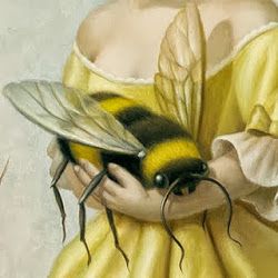 I Love Bees, Mark Ryden, Arte Peculiar, Crochet Bee, Bee Inspired, Bee Mine, Bee Art, Painting Digital, Arte Animal