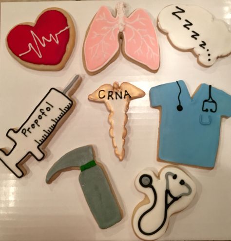 Crna Nurse Anesthetist Gifts, Anesthesia Graduation Party, Respiratory Therapy Graduation Party, Crna Week, Idea For Graduation, Crna Nurse Anesthetist, Blue Herring, Crna School, Medical Graduation