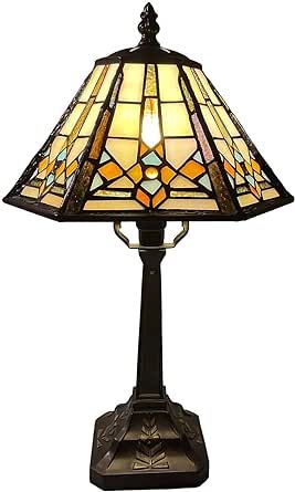 Mission Style Table, Cone Lampshade, Small Tiffany Lamp, Stained Glass Lamp Shades Victorian, Stained Glass Prairie Lamps, Tiffany Mission Style Table Lamps, Stained Glass Night Lights, Red Tiffany Lamp, Tiffany Lamp