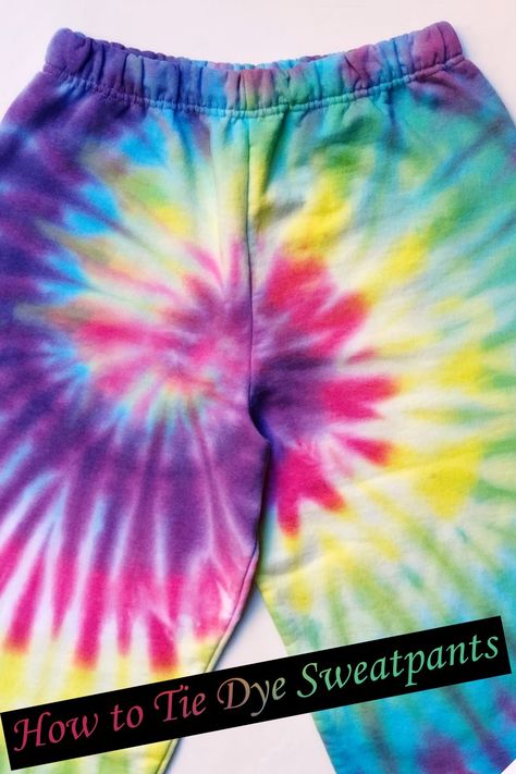 How To Tie Dye Pants, Tie Dye Techniques For Pants, Tie Dye Pants Patterns, Tie Dye Pants Diy, How To Tie Dye Sweatpants, Tye Dye Pants Diy, Tie Dye Pants Diy How To, Tye Dye Sweatpants Outfit, How To Tie Dye Overalls