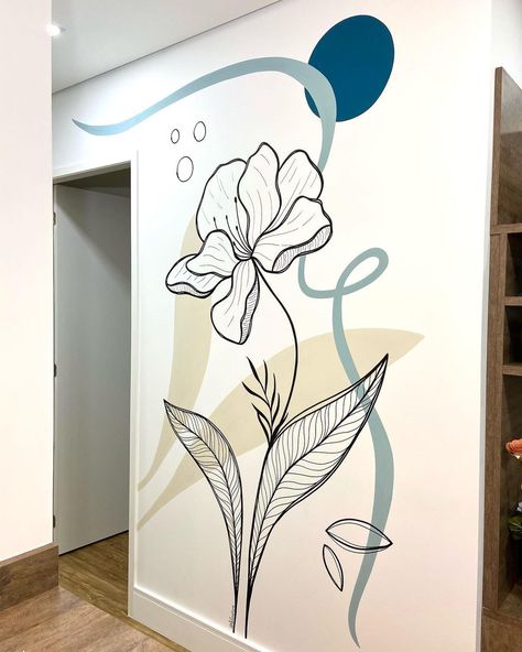 Wall Painting Ideas Creative, Simple Wall Paintings, Wall Painting Ideas, Home Wall Painting, Wall Murals Diy, Living Room Murals, Creative Wall Painting, Wall Art Diy Paint, Diy Wall Painting