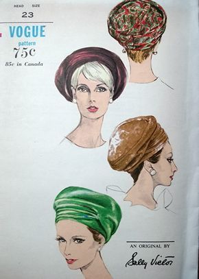 Vintage Clothes Patterns, Cover Of Vogue, Hawaii Wall Art, Vintage Vogue Patterns, Book Subscription, Vintage Millinery, Dress Making Patterns, Vogue Pattern, Millinery Hats