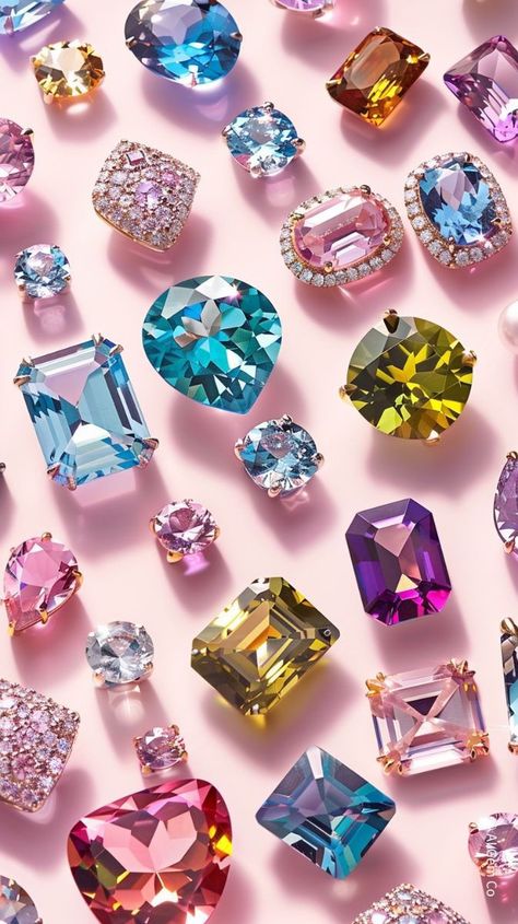 Classy Background Wallpapers, Gems Background, Gemstones Aesthetic, Gadget Wallpaper, Girly Iphone Wallpaper, Cute Wallpapers For Iphone, Diamond Aesthetic, Wallpapers For Ipad, Pink Wallpaper Kawaii