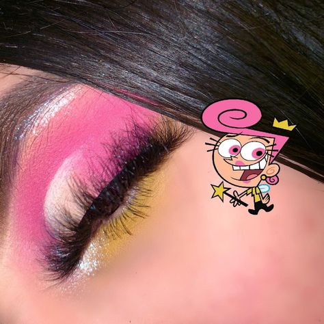 Wanda Makeup Fairly Odd Parents, Cosmo Y Wanda Disfraz, Mascara Bottom Lashes, Cosmo And Wanda Makeup, Wanda Makeup, Cosmo Fairly Odd Parents, Bff Costumes, Cosmo Und Wanda, Cosmo Y Wanda