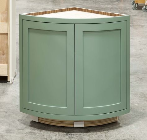 Curved Base Cabinet - Crown Point Cabinetry Curved Kitchen Cabinets, Crown Point Cabinetry, Curved Kitchen, Kitchen Cabinet Door, Corner Cabinet, Kitchen Cabinet Doors, Base Cabinet, Cupboard Doors, Base Cabinets