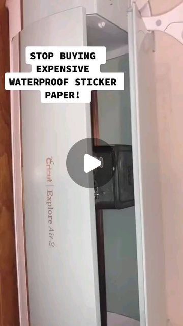 Do you love making stickers with your Cricut machine? I have just the hack for you  You can save a lot of bucks using this sticker craft.... | Instagram How To Make Cricut Stickers, How To Make Stickers With Cricut, Making Stickers With Cricut, Stickers Cricut, Cricut Stickers, Cricut Air 2, Cricut Hacks, Cricket Ideas, Homemade Stickers