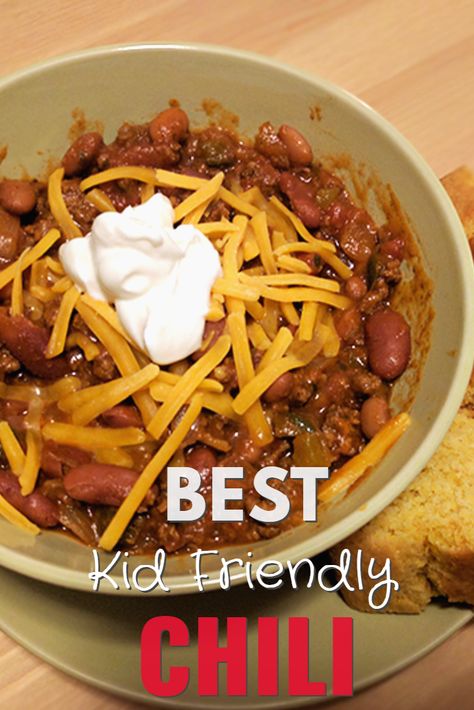 Are you sacrificing Chili nights because your child is a picky eater? No more! Try this Kid Friendly Chili, my 18 month daughter loves it! Baby Chili Recipe, Chili For Picky Eaters, Toddler Chili Recipe, Kids Chili Recipe, Chili Recipe For Kids, Kid Friendly Chili Recipe, Chilli Recipe Crockpot, Kid Friendly Chili, Kid Friendly Soup