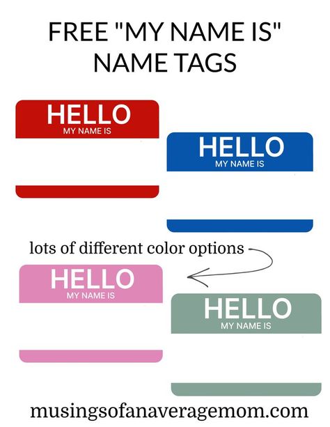 Cute Name Tags, Diy Meal Planner, Christmas Party Planner, Tags Png, Cute Name, School Coloring Pages, Happy Mama, Cute Names, Printable Tags