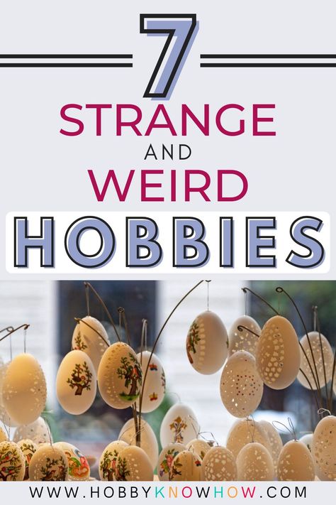 Let's face it, life is way too short to waste time on boring stuff. In the search for excitement, people have found some interesting ways of spending their free time. Here's a list of 7 strange and weird hobbies. Some of these are just unusual, dangerous, or downright cray-cray. One thing for sure, strange things do happen in this world. Weird Hobbies To Try, Things You Should Make Instead Of Buy, Cool Hobbies To Try, Cool Hobbies, New Hobbies To Try, Weird Hobbies, Weird Crafts, Weird Things People Do, Crazy Products