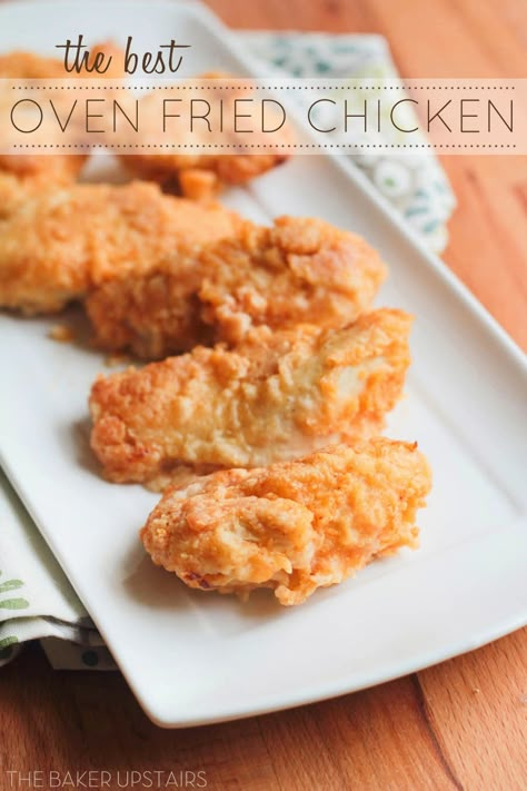 Oven Baked Chicken Recipes, Best Oven Fried Chicken, Oven Fried Chicken Recipes, Baked Fried Chicken, Oven Fried, Oven Fried Chicken, Best Oven, Oven Baked Chicken, Fried Chicken Recipes