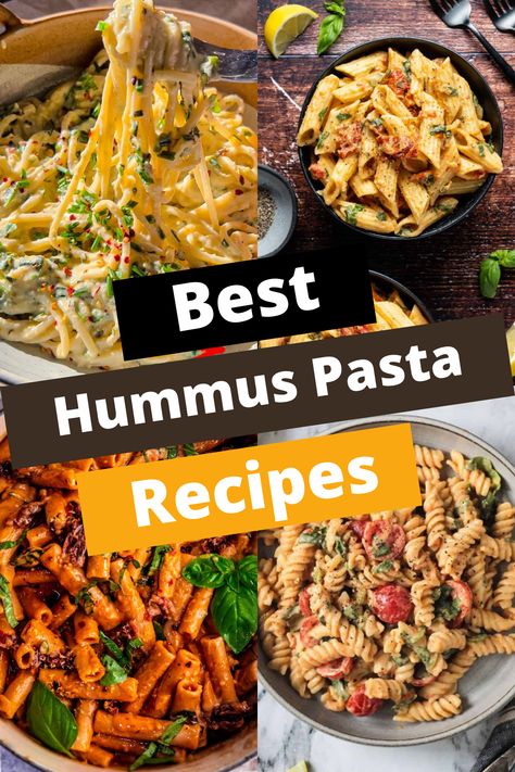 TOP 15 HUMMUS PASTA RECIPES FOR CREAMY DELIGHTS Recipes Using Hummus, Hummus Pasta Sauce, Best Baklava Recipe, Veal Saltimbocca, Saltimbocca Recipe, Best Hummus, Hummus Pasta, Boiled Egg Recipes, Pesto Sauce For Pasta