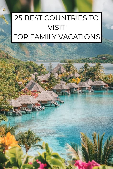 Discover top family adventure spots in "25 Best Countries to Visit in 2024." This video showcases destinations with activities for all ages, from natural wonders to vibrant cultures. Create lasting memories with unique experiences. Uncover family-friendly treasures for an unforgettable vacation. Embrace your next adventure! #FamilyTravel #TravelInspiration. Best Countries To Visit With Kids, Best Family Vacations With Kids, Fun Family Vacations, Us Family Vacations, Top Countries To Visit, Best Family Vacation Spots, Best Family Vacation Destinations, Best Countries To Visit, Activities For All Ages