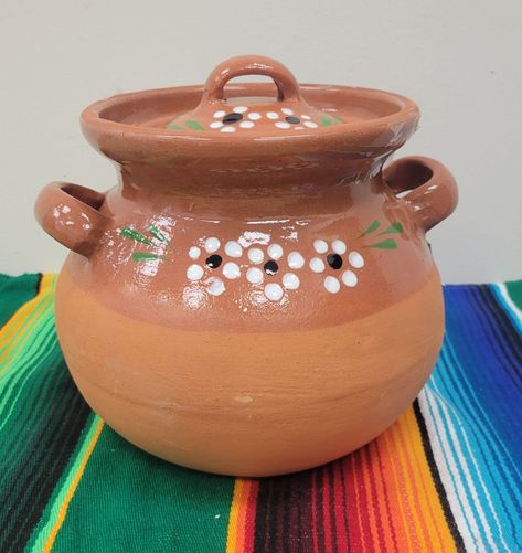 Frijolera de Barro | Mexico Pottery | Clay Pots | Handmade Clay Pots | Gift Ideas by TodoMex on Etsy Mexican Ceramics Pottery, Mexican Clay Pots, Handmade Clay Pots, Mexico Pottery, Coil Pots, Mexican Ceramics, Patio Pots, Pottery Clay, Art Painting Gallery