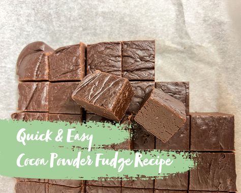 Cocoa Powder Fudge Recipe | Chocolate fudge recipe without sweetened condensed - Call Me Fudge Easy Fudge Recipe With Cocoa Powder, Cocoa Powder Fudge, Fudge With Cocoa Powder, Cocoa Powder Fudge Recipe, Easy Chocolate Fudge Recipe, Fudge With Condensed Milk, Best Fudge Recipe, Chocolate Fudge Recipe, Easy Chocolate Fudge