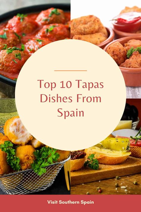 Do you want to try the Top 10 Tapas Dishes From Spain? Dive into authentic Spanish tapas recipes that highlight the most popular tapas enjoyed across Spain. From classic patatas bravas to savory gambas al ajillo, these dishes are perfect for any gathering. Each recipe is crafted to bring the vibrant flavors of Spain to your table. Indulge in these must-try tapas and elevate your culinary repertoire with authentic Spanish delights. #top10tapasdishes #spanishtapas #besttapas #tapasrecipes Hot Tapas Ideas, Tapas Style Dinner Party, Tapas In Spain, Tapas Dinner Ideas, Tapas Style Dinner, Spain Dinner Party, Food From Spain Authentic, Patatas Bravas Recipe Spanish Tapas, Appetizers From Spain