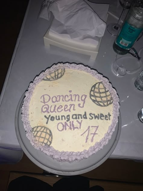 Young And Sweet Only 17 Party, Dancing Queen Young And Sweet Only 17, Young And Sweet Only 17 Cake, Only 17 Cake, Dancing Queen Cake, Young And Sweet Only 17, 17 Cake, Seventeen Birthday, 17th Birthday Party Ideas