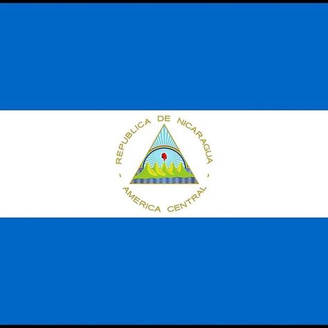 Nicaragua Flag Stickers, Gifts and other Products Nicaragua Flag, August 27, Flags Of The World, The Flag, Tapestry Throw, Hardcover Notebook, Gift Stickers, Central America, Nicaragua