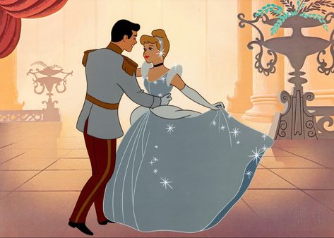 Cinderella With Prince, Cinderella Aesthetic Cartoon, Cinderella And The Prince, Cinderella Dancing, Cinderella 2015 Aesthetic Wallpaper, Cinderella Movie 1950, Cinderella Ball, Cinderella And Prince, Cinderella Screencaps 1950