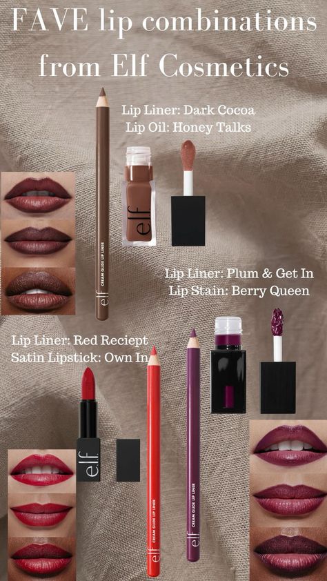 Brown Lipstick Makeup, Dark Brown Lipstick, Lipstick Aesthetic, Fall Lipstick, Lipstick For Dark Skin, Rhinestone Makeup, Makeup Order, Inspo Makeup, Learn Makeup