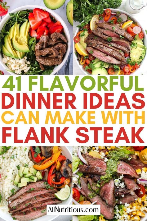 Flank Steak Meal Ideas, Venison Flank Steak Recipes, Flank Steak Dinner Ideas Meals, Mexican Steak Recipes, Flank Steak Dinner Ideas, Bbq Flank Steak, Healthy Steak Dinner, Asian Flank Steak, Healthy Steak Recipes