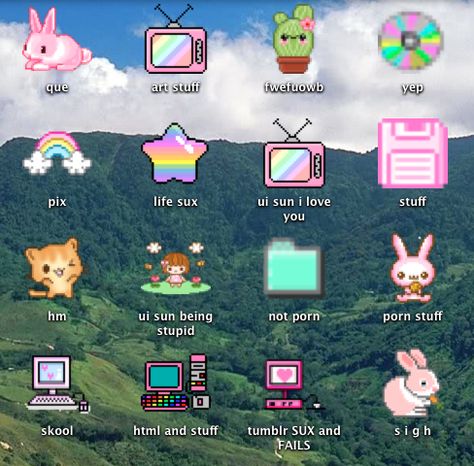 DESKTOP Arte Do Kawaii, 8bit Art, Vaporwave Aesthetic, 8 Bit, Pastel Aesthetic, Pink Aesthetic, Wall Collage, Aesthetic Pictures, Pixel Art