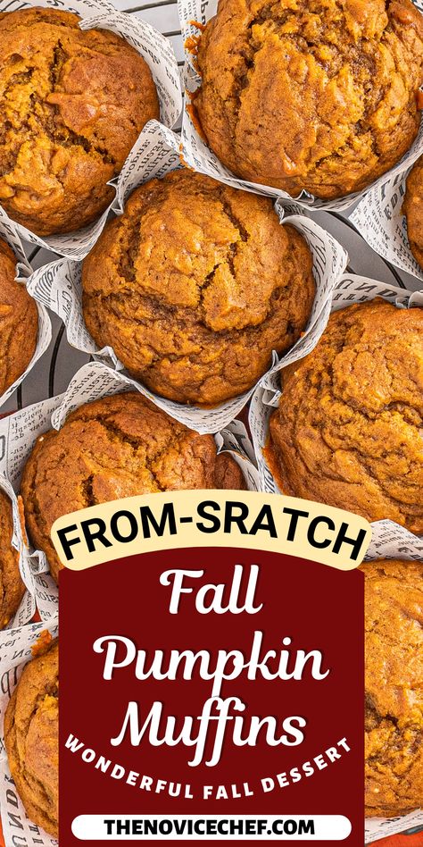 Tender, sweet Pumpkin Muffins are the perfect easy breakfast or snack. Warm autumn spices and real pumpkin give them lots of wholesome flavor. Pumpkin Madelines Recipe, One Cup Pumpkin Recipes, 15 Oz Pumpkin Recipe, Shredded Pumpkin Recipes, What To Do With Roasted Pumpkin, Pumpkin Pancake Muffins, Sour Cream Pumpkin Muffins, Pumpkin Spice Muffins Recipe, Pumpkin Muffins With Cream Cheese Icing