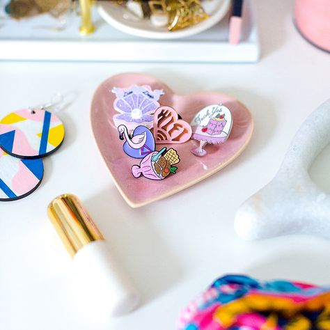 Colourful product photography and content creation for Punky Pins by Marianne Taylor. Pin Product Photography, Enamel Pin Photography, Pin Photography, Kid Jewelry, Cute Pins, Kids Jewelry, Product Photography, Content Creation, Lifestyle Photography