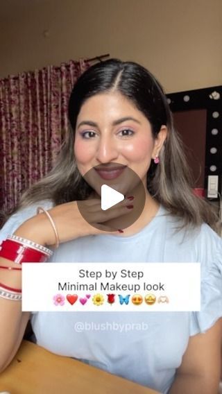 Prabhjot Kaur | Jalandhar Makeup Artist ✨ on Instagram: "Step by step Minimal makeup tutorial | Follow , Save & Share 🌼🩷🦋
.
Products: 
Moisturizer:  @clinique 
Sunscreen: @dotandkey.skincare 
Primer : @reachedmars 
Foundation: @maccosmeticsindia ( powdered foundation c4)
Concealer: @huda ( sugar biscuit) 
Tint : @kirobeauty ( Fuchsia blaze 04)
Mascara: @maybelline ( please launch blue High sky mascara in India too 🥹) 
Eyebrow: @anastasiabeverlyhills_india ( Soft brown ) 
Fixer : @officialswissbeauty 
Kajal : @reneeofficial 
Earrings: @rm_jwellery_cosmetic_ ✨
.
.
.
.
.
#blusbyprab #minimalmakeup #makeuptutorial #makeup #punjabimakeupartist #beautybloggers #beautybloggersindia" High Sky Mascara, Clinique Sunscreen, Maybelline Makeup Tutorial, Powdered Foundation, Sky Mascara, Minimal Makeup Tutorial, Mascara Maybelline, Minimal Makeup Look, Maybelline Makeup