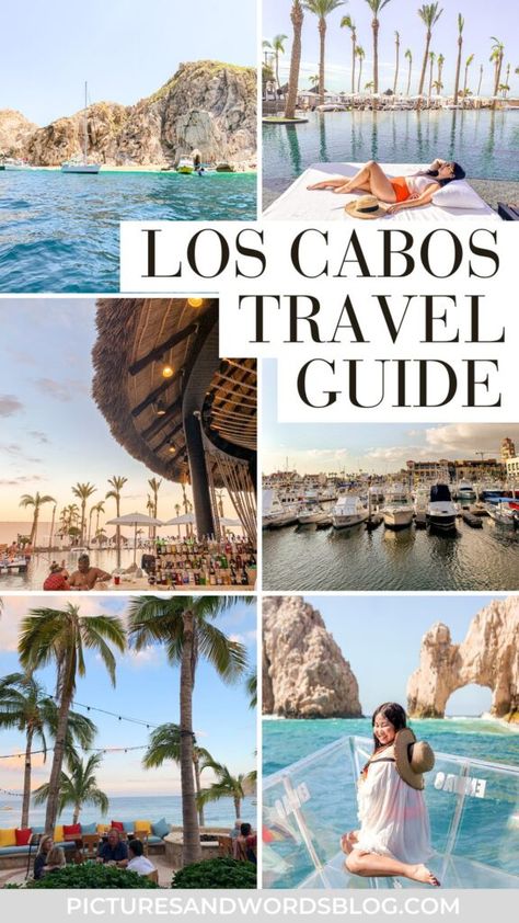 Here's how to plan the perfect Los Cabos vacation! Find out the best things to do in Cabo San Lucas + San Jose del Cabo, the best tours, best Cabo resorts, food and more! This Cabo travel guide is a must read before planning a trip! See why this is one of the top Mexico vacation destinations. Cabo San Lucas Travel Guide, Secrets Los Cabos Mexico, Cabo Things To Do, Things To Do In Los Cabos Mexico, Viceroy Los Cabos, Things To Do In Cabo San Lucas, Cabo San Lucas Resorts, Cabo Vibes, Cabos San Lucas Mexico