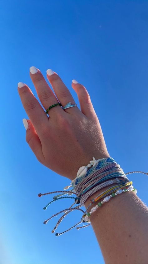 Aesthetic Beach Friends, Summer Cute Aesthetic, Sunset Bracelet, Beachy Bracelets, Surf Jewelry, Beachy Jewelry, Preppy Jewelry, Summer Bracelet, Pretty Jewelry Necklaces