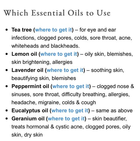 Essential oils to use to steam face Essential Oils For Face Steaming, Steam Benefits For Face, How To Apply Essential Oils To Skin, Facial Steamer Essential Oils, Herbal Face Steam, Essential Oil Benefits Chart, Face Steamer Benefits, How To Steam Your Face, Face Steaming Routine