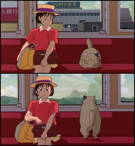 Whisper of the Heart-this is such a cute movie <3 Moon Whisper Of The Heart, Whisper Of The Heart Cat, Laurence Anyways, Studio Ghibli Wallpaper, Pom Poko, Whisper Of The Heart, A Beautiful Mind, The Cat Returns, Film Anime