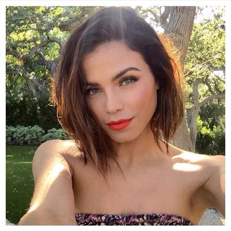 Jenna Dewan Tatum ❤️ Jenna Dewan Short Hair, Jenna Dewan Hair, Angle Bob, Celebrity Short Haircuts, Celebrity Short Hair, Popular Short Hairstyles, Girls Short Haircuts, Jaimie Alexander, Corte Bob