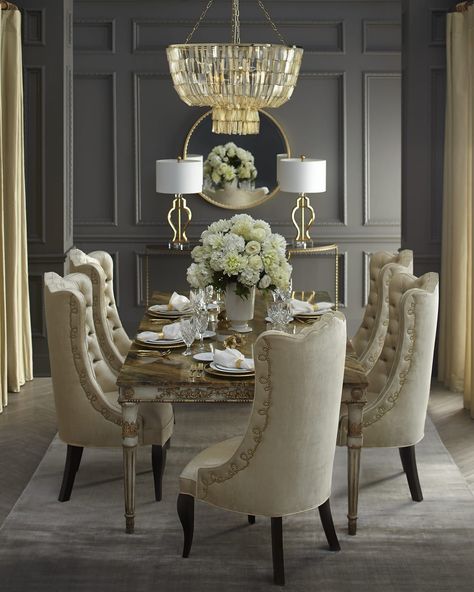 elegant dining room ideas
modern dining room wall decor
dining room decor Set Meja Makan, Haute House, Dining Room Table Decor, Luxury Dining Room, Elegant Dining Room, Plywood Furniture, Dining Room Set, Luxury Dining, World Of Interiors