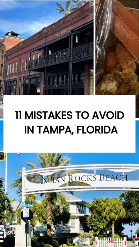 Check out these 11 Mistakes to Avoid in Tampa, Florida. Tampa, Florida, is a vibrant city known for its beautiful beaches, rich history, and bustling nightlife. However, to make the most out of your visit, you'll want to avoid these mistakes. Things To Do In Tampa Florida, Tampa Florida Things To Do In, Tampa Florida Aesthetic, Tampa Beach, Tampa Beaches, Ybor City Tampa, Tampa Riverwalk, Florida Mall, Tampa Bay Florida