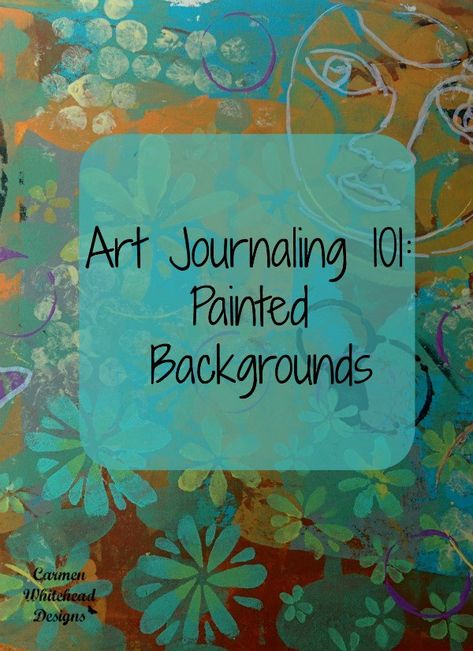 Painted Backgrounds for Art Journaling – Indie Crafts Painted Backgrounds, Collage Backgrounds, Journaling 101, Art Journal Backgrounds, Altered Book Journal, Words Art, Art Journal Tutorial, Reading Art, Art Journal Techniques