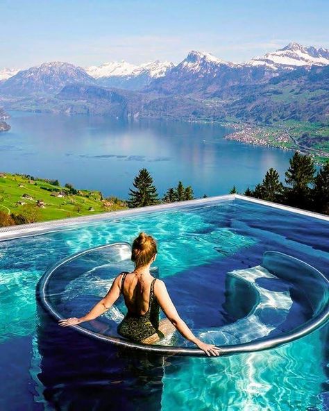 Breathtaking @dontknowthephotographer #switzerland #schweiz #spa  #switzerland_bestpix #switzerlandpictures #switzerland_destinations… Hotel Villa Honegg Switzerland, Villa Honegg Switzerland, Hotel Switzerland, Hotel Villa Honegg, Villa Honegg, Pool Hotel, Luxury Swimming Pools, Adventure Lifestyle, Luxury Pools