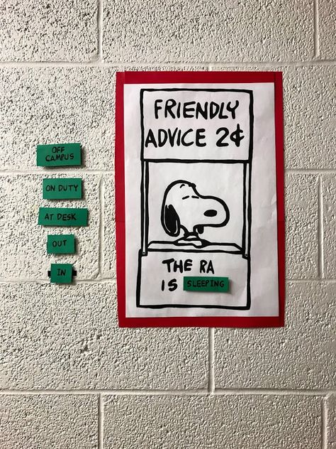 Ra Dorm Floor Themes, Dorm Programs Res Life, Easy Ra Programs, Dorm Door Ideas College, Door Decs Ra Ideas, Whos On Duty Board Ra, Where Is My Ra Board, Ra In And Out Board, Meet Your Ra Poster