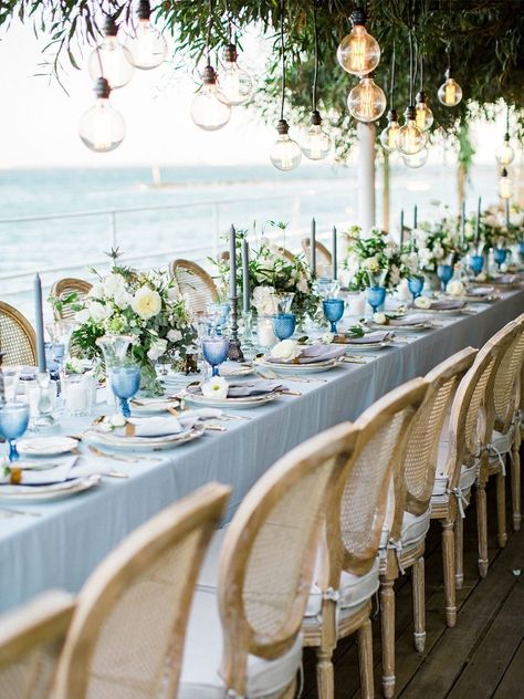 Costal Wedding Aesthetic, Sea Wedding Decorations, Florida Wedding Decor, Themes For Weddings, Catalina Wedding, Vows For Him, Wedding Vows For Him, Crete Wedding, Greece Elopement