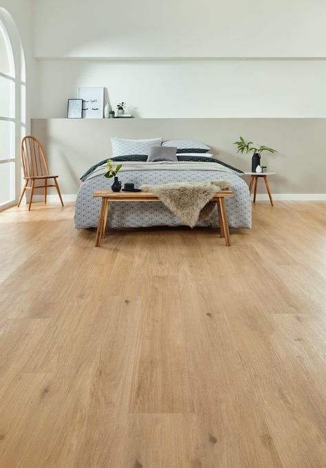 Karndean Van Gogh Canadian Nude Oak Rigid Core - DIY RKP8117 is a  Rigid Core Click vinyl floor. Tiles are 1420mm (l) x 225mm (w) x 6.5mm (t) with a Microbevelled edge. Suitable for use in a Bathroom or Kitchen and with underfloor heating. Comes with a lifetime domestic warranty. Each pack contains 3.2 sqm. Luxury Vinyl Tile Flooring, Modern Flooring, Walnut Floors, Vinyl Floor Tiles, Luxury Flooring, Traditional Cottage, Vinyl Tile Flooring, Floating Floor, Natural Flooring