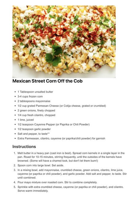 Skillet Elote Corn Recipe, Mexican Street Corn Seasoning, Esquites Recipe Mexican Street Corn, Easy Halloween Food For Party Simple, How To Make Elote, Elotes Recipe, Elote Recipe, Mexican Street Corn Recipe, Boat Food Ideas