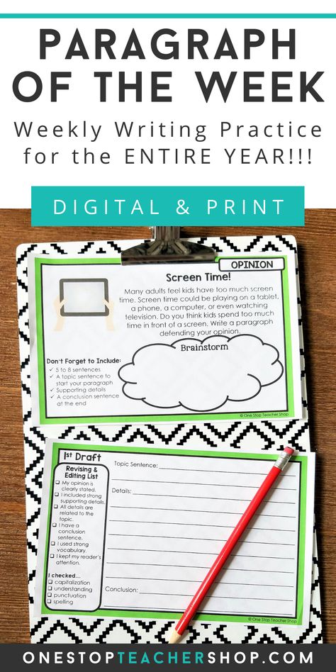 Writing Practice 3rd Grade, Say Mean Matter Writing Strategy, Fun Informational Writing Activities, Writing Centers 3rd Grade, Grade 5 Writing Activities, Writing Stations 3rd Grade, 6th Grade Writing Activities, Grade 4 Writing Activities, Paragraph Writing 3rd Grade