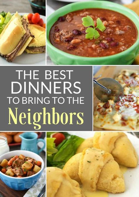 Meal Train Ideas Dinners, List Of Dinner Ideas, Good Meals To Cook, Care Meals, Easy Meals To Make, Take A Meal, Cupcake Diaries, Meal Train Recipes, Meals On Wheels