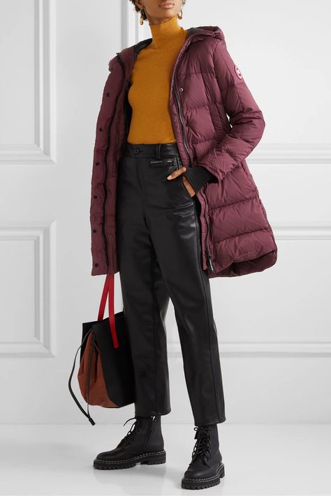 Burgundy Coat Outfit, Long Puffer Coat Outfit, Quilted Jacket Outfit, Puffer Coat Outfit, Puffer Outfit, Puffer Jacket Outfit, Long Puffer Coat, Long Puffer, To The Mountains