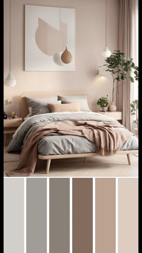 Bedroom Colour Schemes Warm, 2024 Color Palette, How To Start Painting, Taupe Bedroom, Restful Bedrooms, House Redesign, Bedroom Colour Palette, Painting Walls, Start Painting