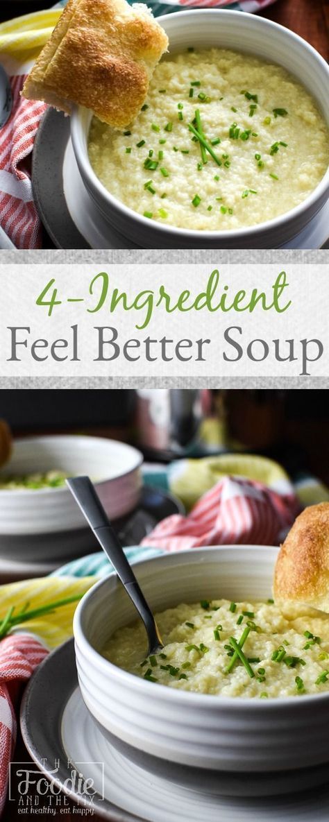 This 21 Day Fix 4-Ingredient Feel Better Soup Recipe is healthy, easy, quick and SO much simpler to make than chicken noodle! Total comfort food! Feel Better Soup, Sick Food, Best Soup Recipes, 21 Day Fix Meals, Easy Meals For Kids, Healthy Comfort Food, 4 Ingredient, Easy Soups, Healthy Soup Recipes