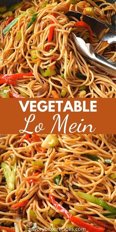 Stir Fry With Cabbage, Takeout Noodles, Vegetable Lo Mein Recipe, Lo Mein Sauce, Veggie Lo Mein, Vegan Bites, Chinese Food Menu, Healthy Chinese Recipes, Lo Mein Recipe