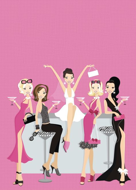 Bachelorette Invitations Funny, Bride Invitation To Bachelorette, Bachelorette Party Card For Bride, Hens Party Invitations Template, Ladies Get Together Invitation, Bachelorette Party Invitation Ideas, Bachelorette Party Illustration, Bachelorette Background, Kitty Party Invitations Ladies